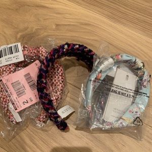 3 headbands Jcrew and Hemant and Nandita Liv